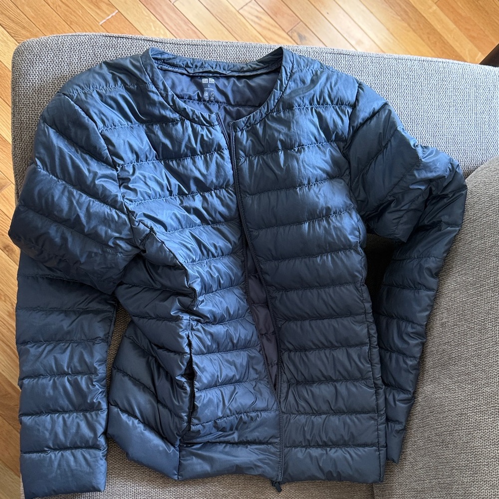 Navy Blue Puffer Jacket Uniqlo